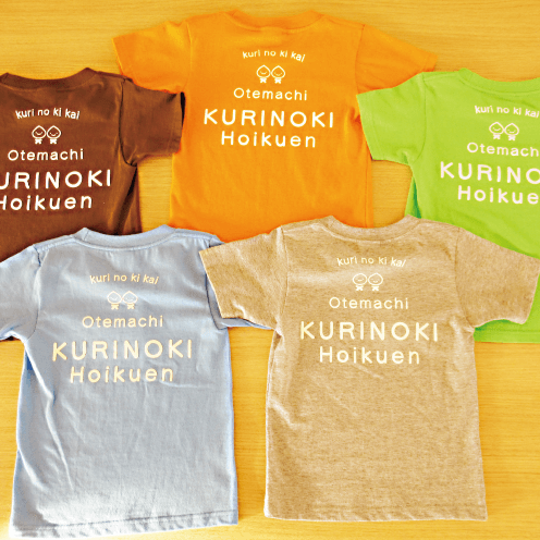 くりの木保育園のTシャツ 裏側の画像 くりの木保育園のTシャツ 裏側