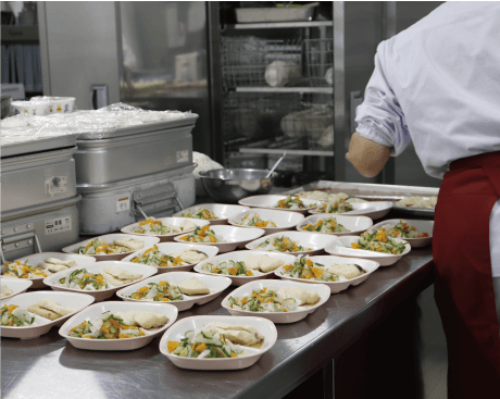 くりの木保育園の給食室の様子